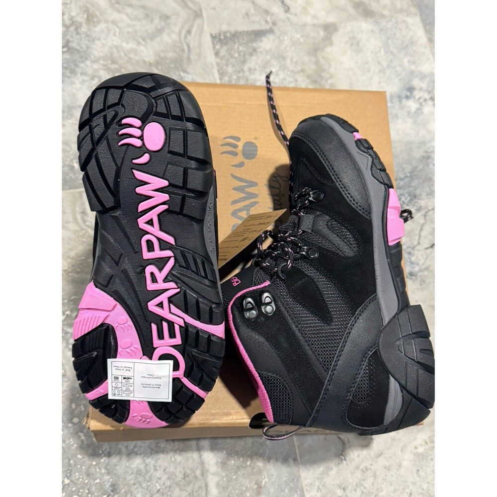 Bearpaw Women's Black and Pink Boots